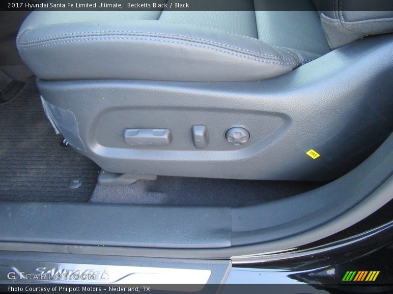 Front Seat of 2017 Santa Fe Limited Ultimate