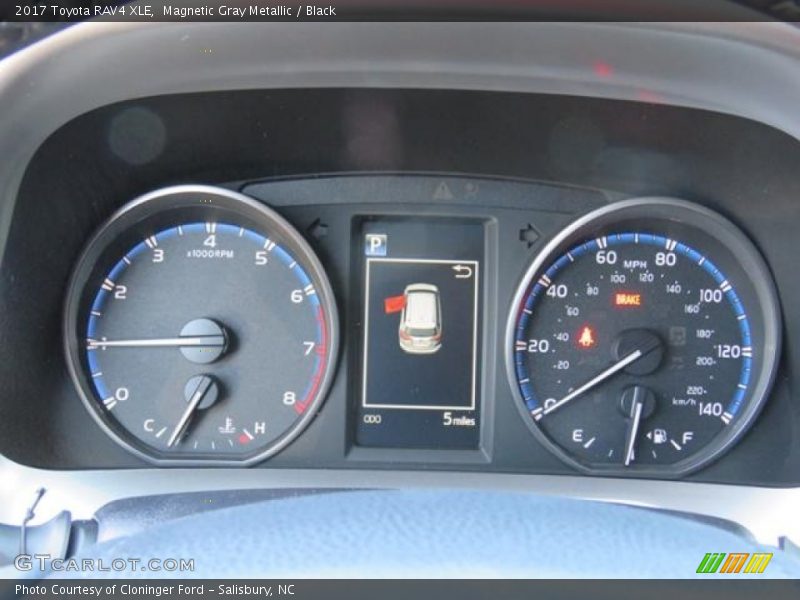 Magnetic Gray Metallic / Black 2017 Toyota RAV4 XLE