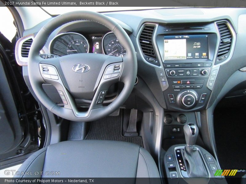 Dashboard of 2017 Santa Fe Limited Ultimate