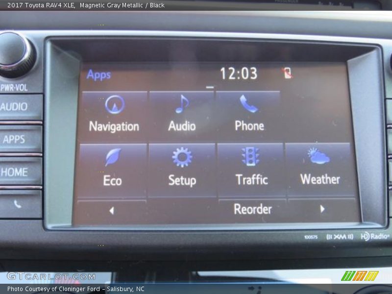 Magnetic Gray Metallic / Black 2017 Toyota RAV4 XLE