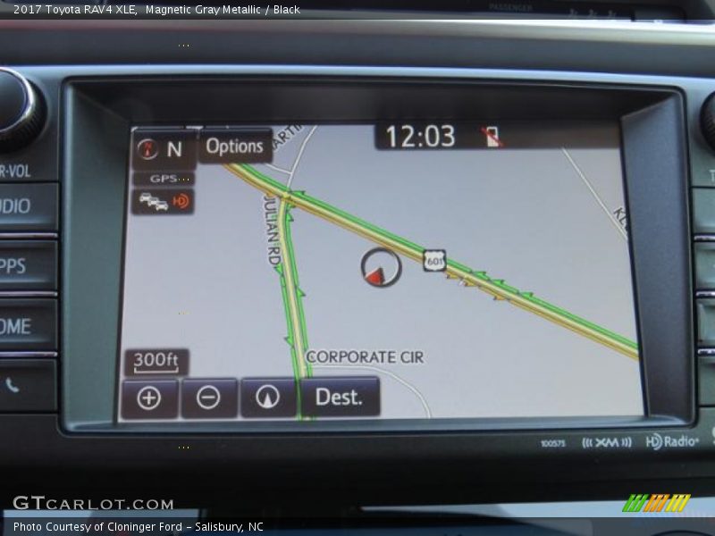 Magnetic Gray Metallic / Black 2017 Toyota RAV4 XLE
