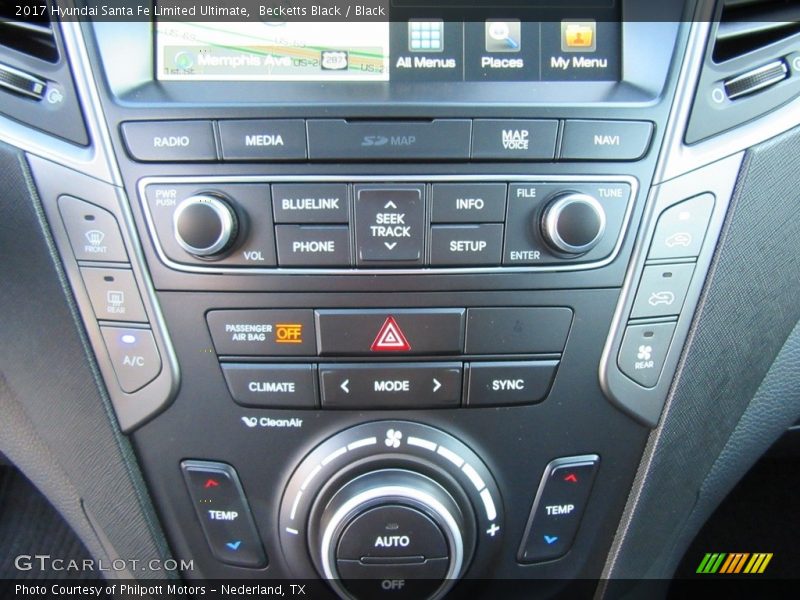 Controls of 2017 Santa Fe Limited Ultimate