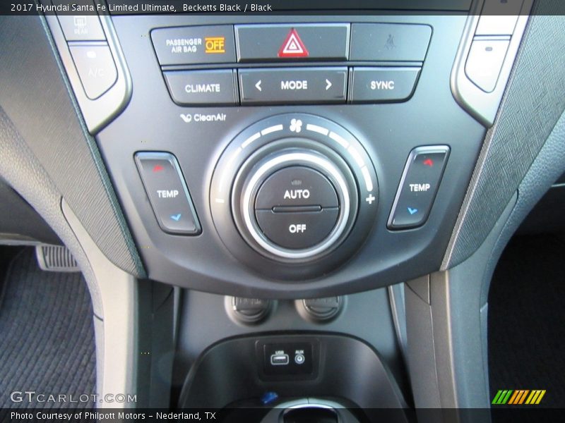 Controls of 2017 Santa Fe Limited Ultimate