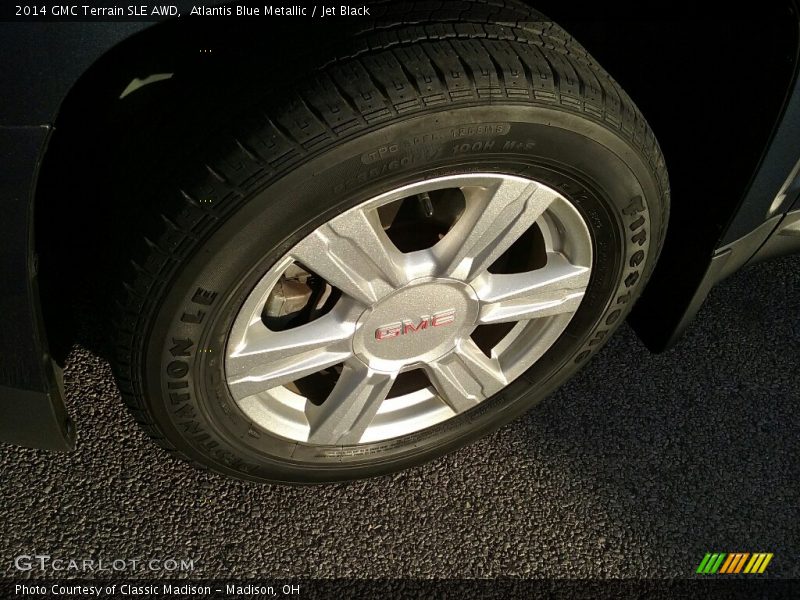 Atlantis Blue Metallic / Jet Black 2014 GMC Terrain SLE AWD