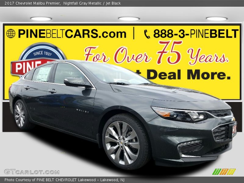 Nightfall Gray Metallic / Jet Black 2017 Chevrolet Malibu Premier