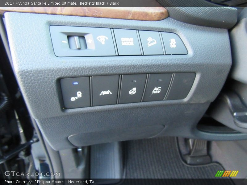 Becketts Black / Black 2017 Hyundai Santa Fe Limited Ultimate