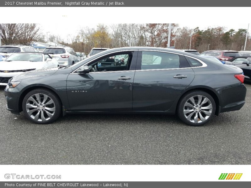 Nightfall Gray Metallic / Jet Black 2017 Chevrolet Malibu Premier