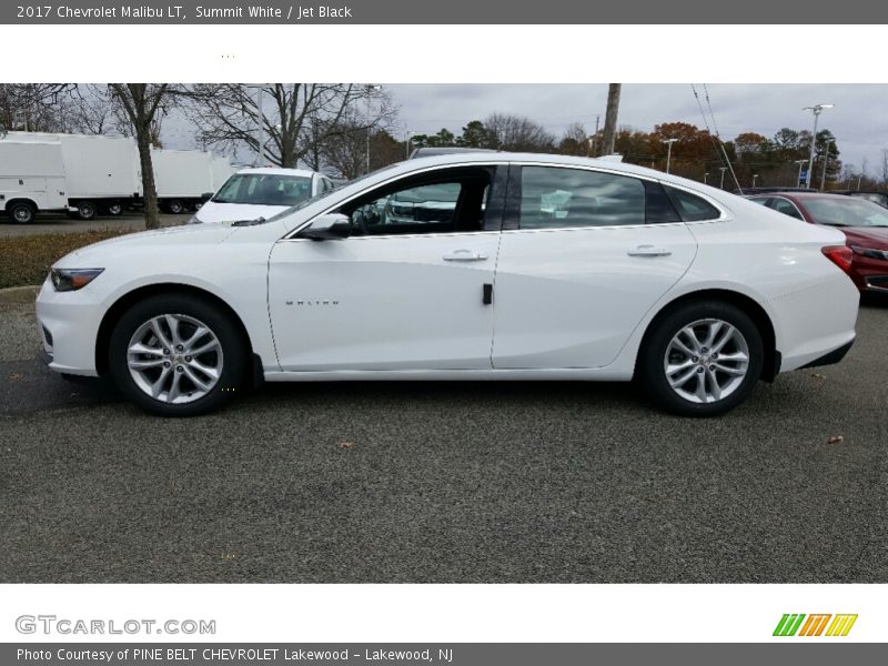 Summit White / Jet Black 2017 Chevrolet Malibu LT
