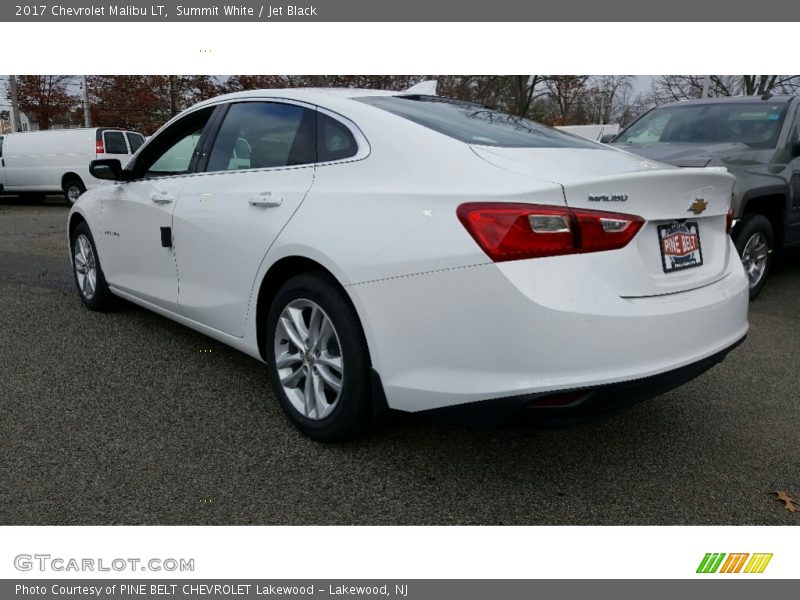 Summit White / Jet Black 2017 Chevrolet Malibu LT