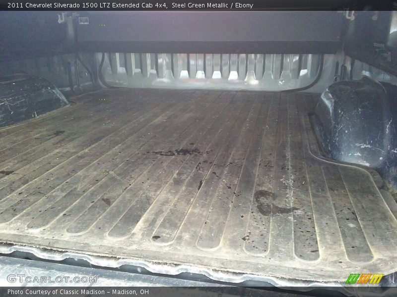 Steel Green Metallic / Ebony 2011 Chevrolet Silverado 1500 LTZ Extended Cab 4x4