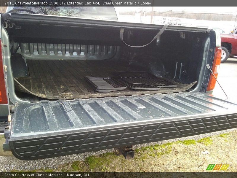 Steel Green Metallic / Ebony 2011 Chevrolet Silverado 1500 LTZ Extended Cab 4x4