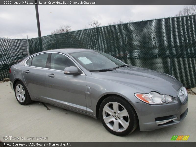 Lunar Grey Metallic / Charcoal/Charcoal 2009 Jaguar XF Luxury