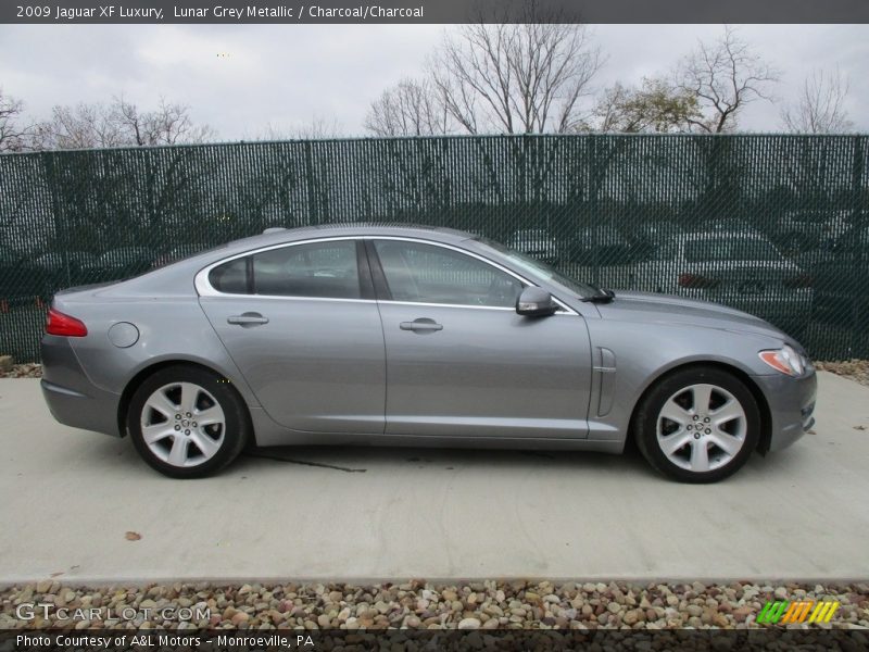 Lunar Grey Metallic / Charcoal/Charcoal 2009 Jaguar XF Luxury