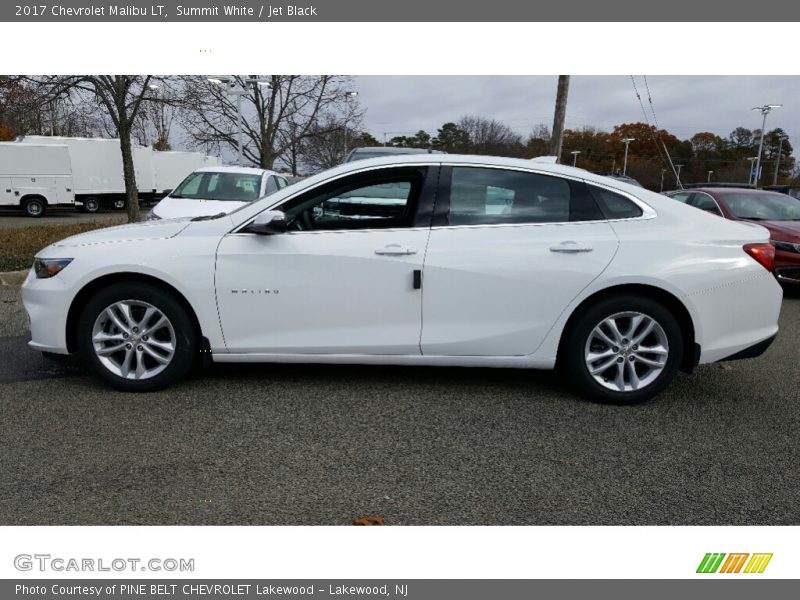 Summit White / Jet Black 2017 Chevrolet Malibu LT