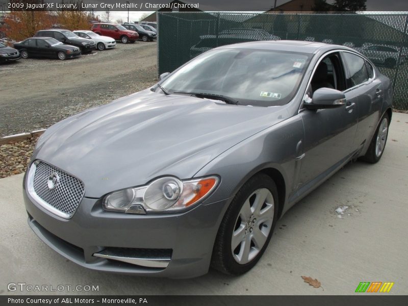 Lunar Grey Metallic / Charcoal/Charcoal 2009 Jaguar XF Luxury