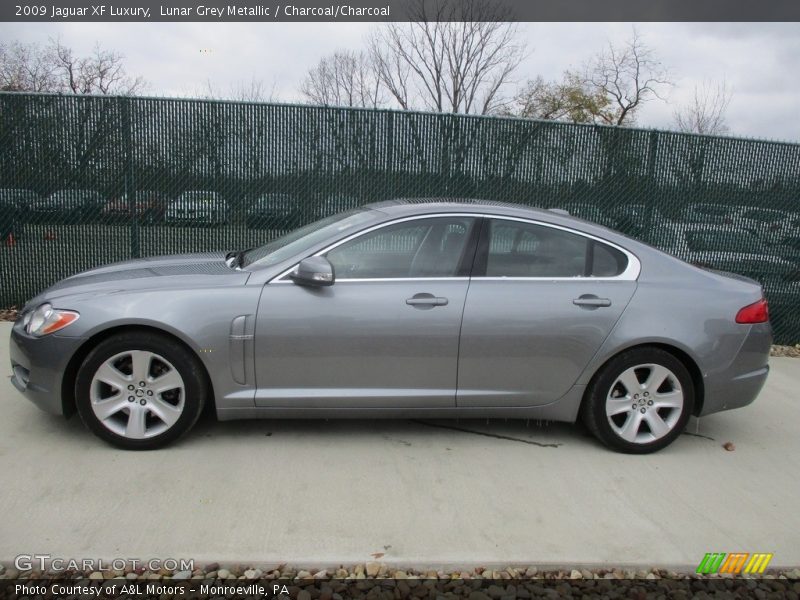 Lunar Grey Metallic / Charcoal/Charcoal 2009 Jaguar XF Luxury