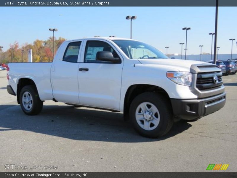 Super White / Graphite 2017 Toyota Tundra SR Double Cab