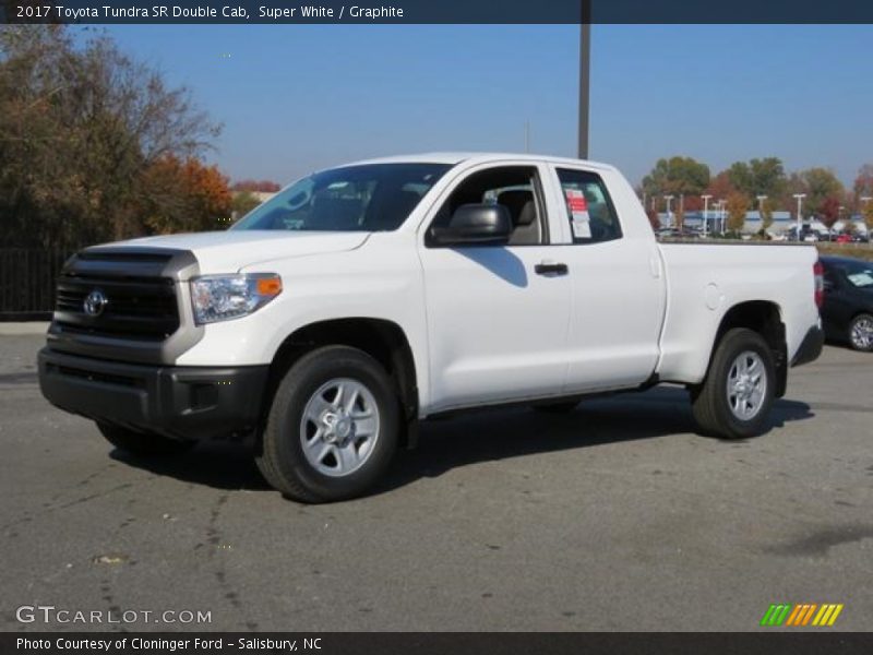 Super White / Graphite 2017 Toyota Tundra SR Double Cab