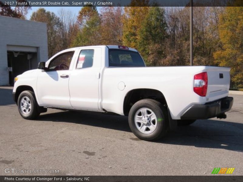 Super White / Graphite 2017 Toyota Tundra SR Double Cab