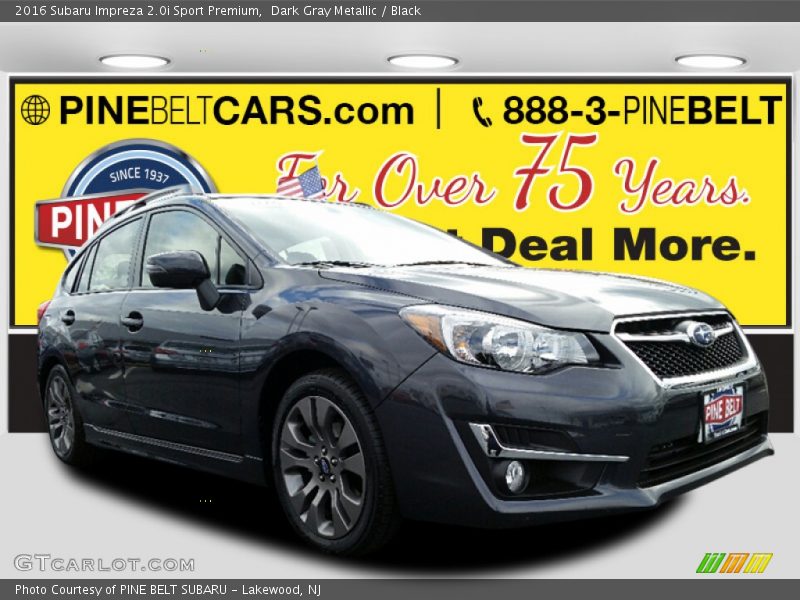 Dark Gray Metallic / Black 2016 Subaru Impreza 2.0i Sport Premium