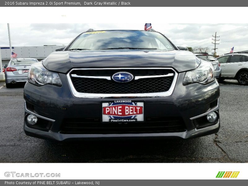 Dark Gray Metallic / Black 2016 Subaru Impreza 2.0i Sport Premium