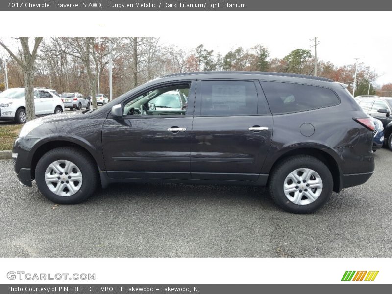 Tungsten Metallic / Dark Titanium/Light Titanium 2017 Chevrolet Traverse LS AWD