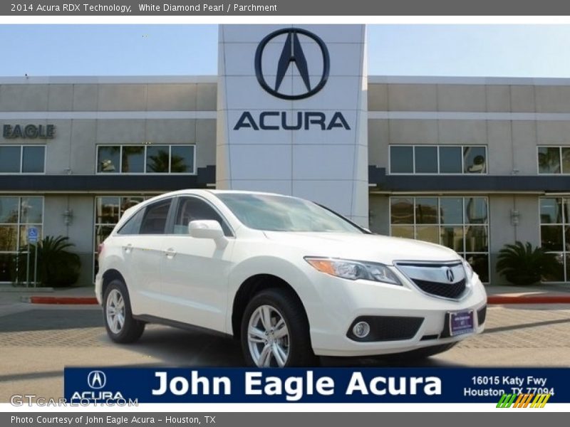 White Diamond Pearl / Parchment 2014 Acura RDX Technology
