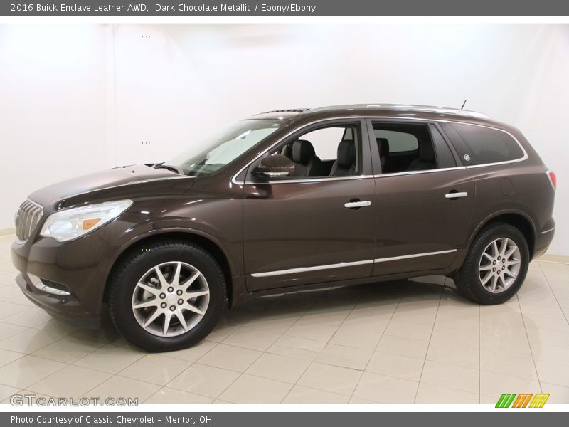 Dark Chocolate Metallic / Ebony/Ebony 2016 Buick Enclave Leather AWD