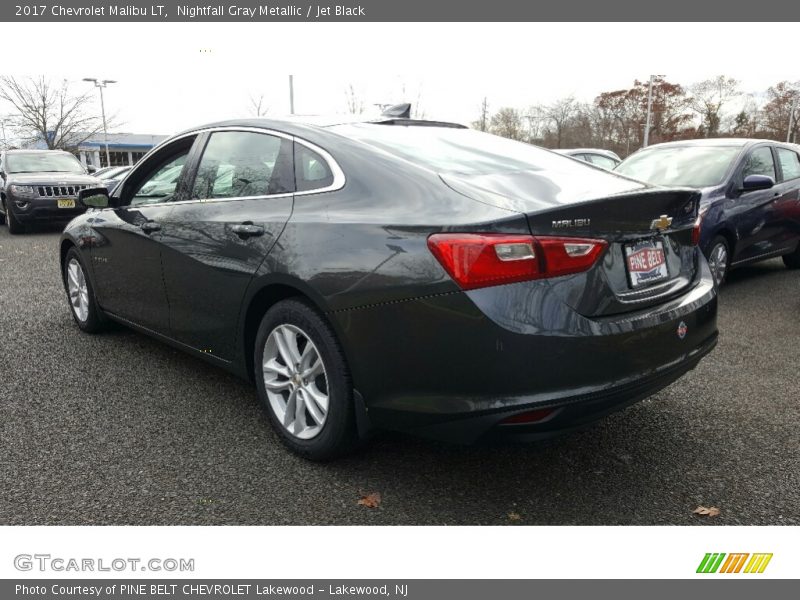 Nightfall Gray Metallic / Jet Black 2017 Chevrolet Malibu LT