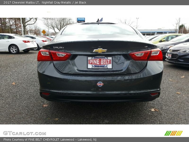 Nightfall Gray Metallic / Jet Black 2017 Chevrolet Malibu LT