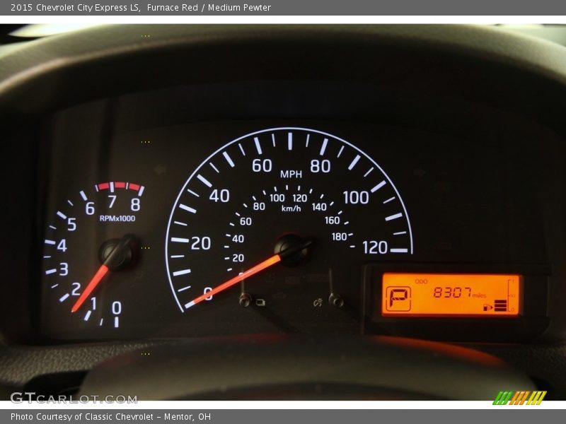 Furnace Red / Medium Pewter 2015 Chevrolet City Express LS