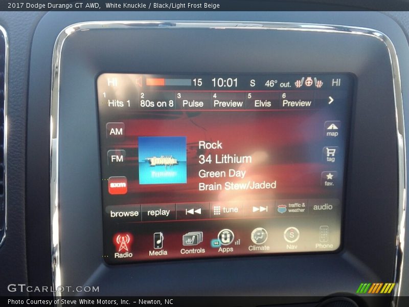 White Knuckle / Black/Light Frost Beige 2017 Dodge Durango GT AWD