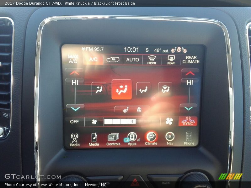 White Knuckle / Black/Light Frost Beige 2017 Dodge Durango GT AWD