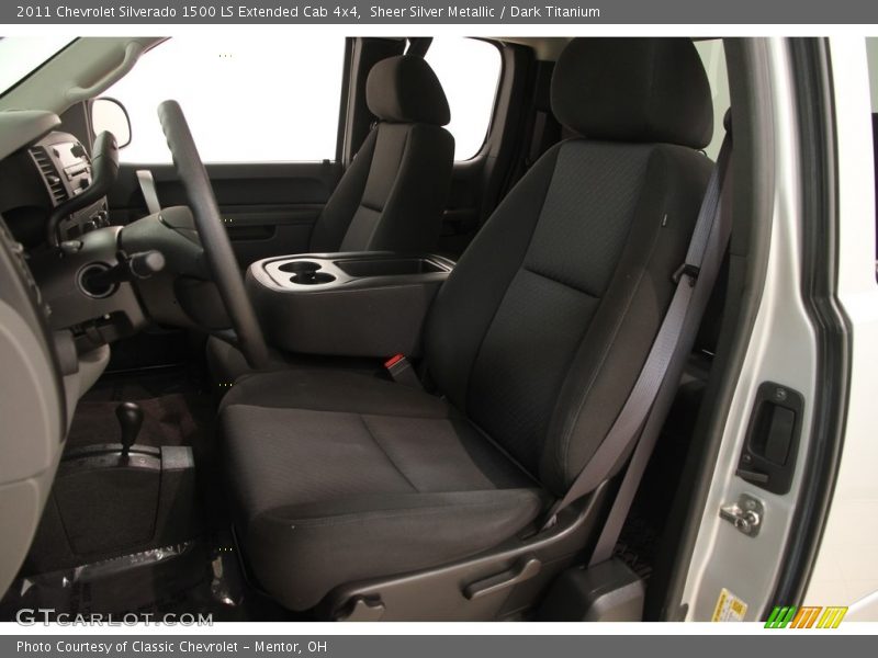 Sheer Silver Metallic / Dark Titanium 2011 Chevrolet Silverado 1500 LS Extended Cab 4x4