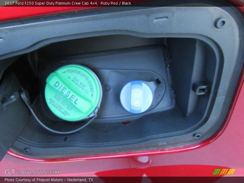 Ruby Red / Black 2017 Ford F250 Super Duty Platinum Crew Cab 4x4