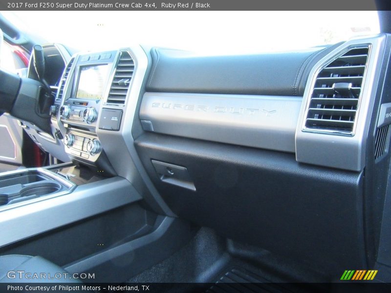 Ruby Red / Black 2017 Ford F250 Super Duty Platinum Crew Cab 4x4