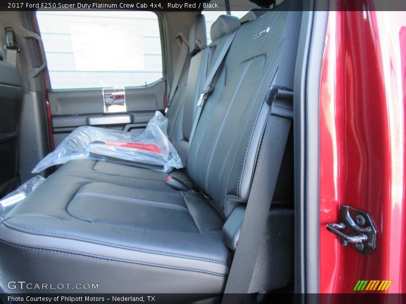 Ruby Red / Black 2017 Ford F250 Super Duty Platinum Crew Cab 4x4