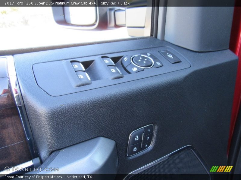 Ruby Red / Black 2017 Ford F250 Super Duty Platinum Crew Cab 4x4