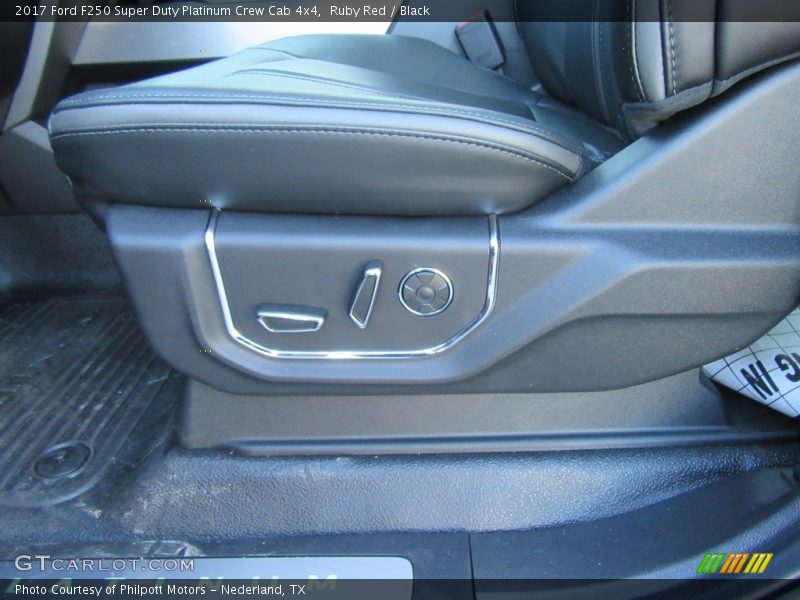 Ruby Red / Black 2017 Ford F250 Super Duty Platinum Crew Cab 4x4
