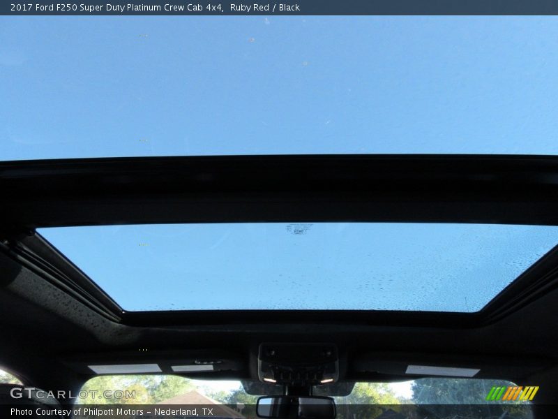 Ruby Red / Black 2017 Ford F250 Super Duty Platinum Crew Cab 4x4