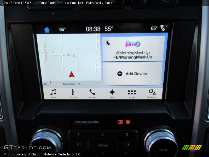 Ruby Red / Black 2017 Ford F250 Super Duty Platinum Crew Cab 4x4