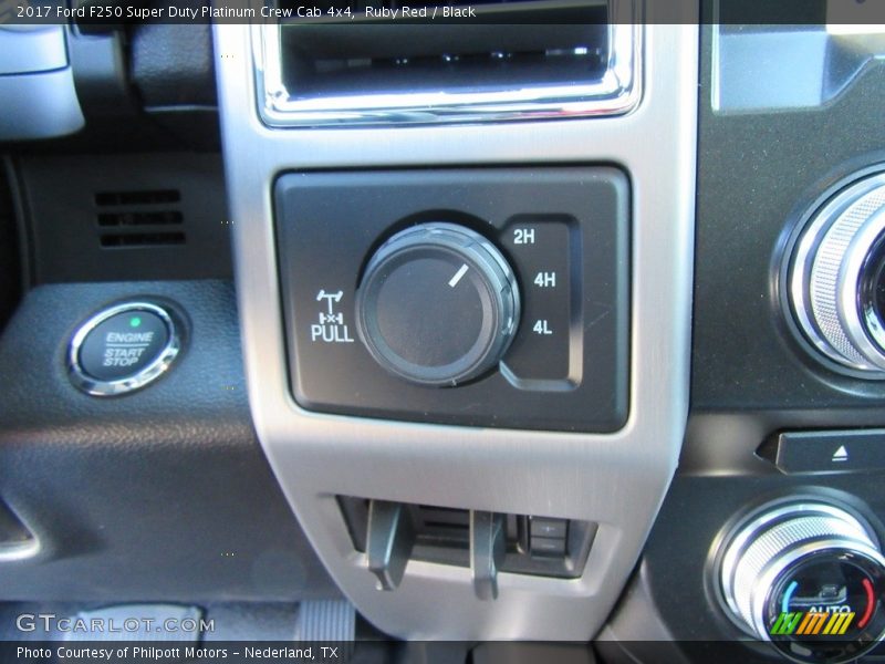 Ruby Red / Black 2017 Ford F250 Super Duty Platinum Crew Cab 4x4