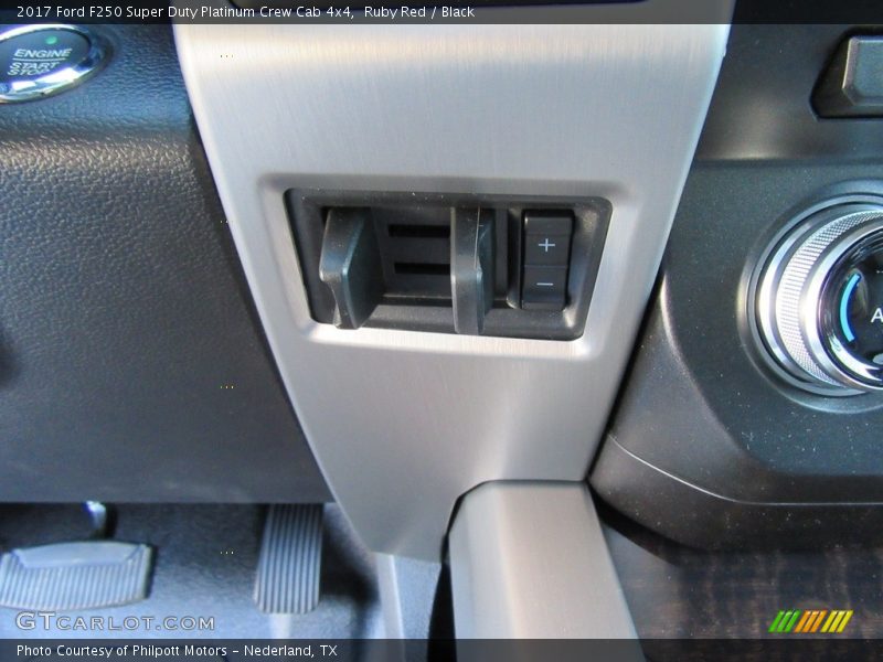 Ruby Red / Black 2017 Ford F250 Super Duty Platinum Crew Cab 4x4