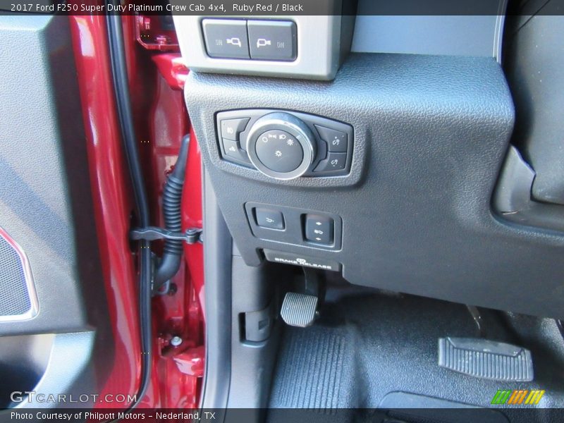 Ruby Red / Black 2017 Ford F250 Super Duty Platinum Crew Cab 4x4
