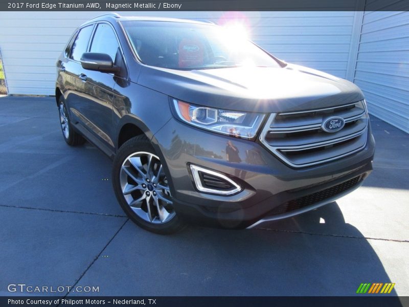 Magnetic Metallic / Ebony 2017 Ford Edge Titanium AWD
