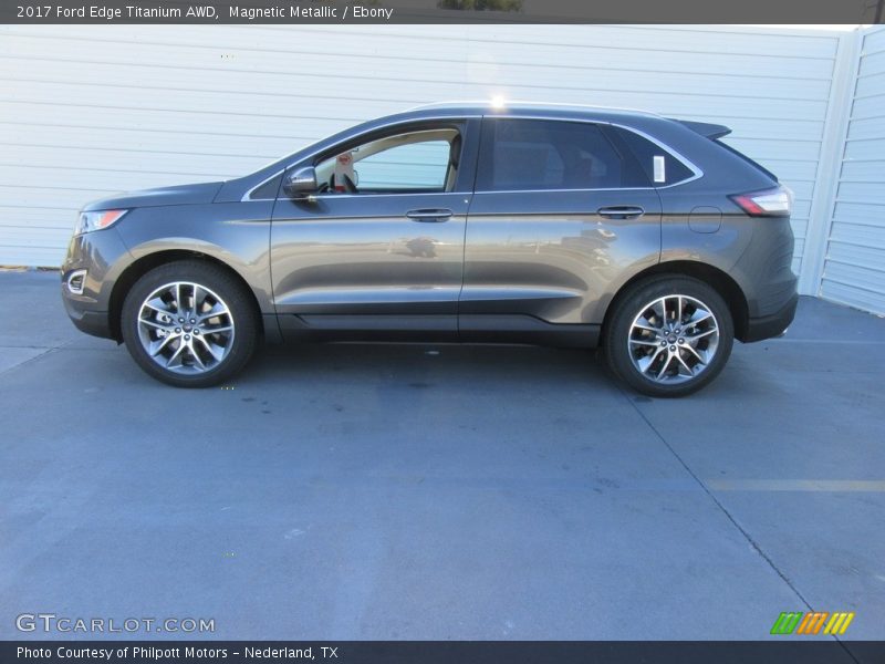 Magnetic Metallic / Ebony 2017 Ford Edge Titanium AWD