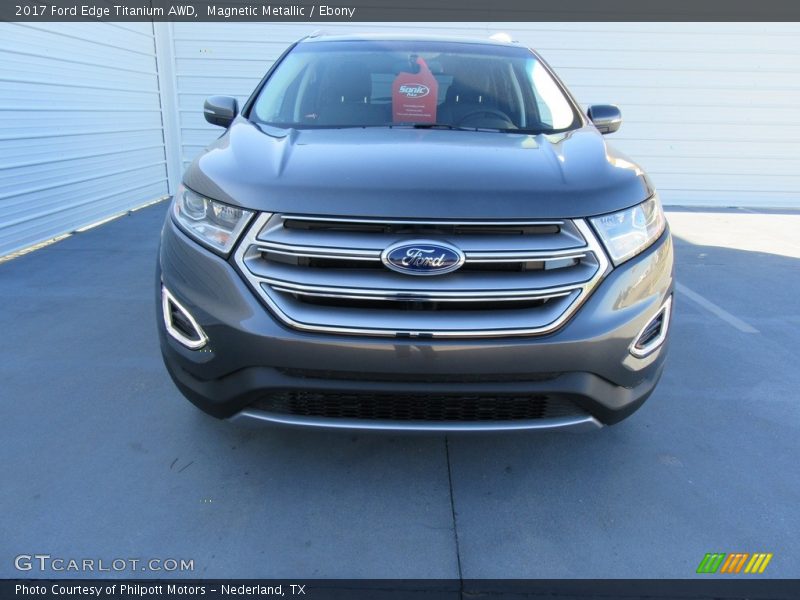 Magnetic Metallic / Ebony 2017 Ford Edge Titanium AWD