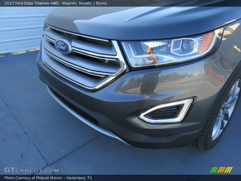 Magnetic Metallic / Ebony 2017 Ford Edge Titanium AWD