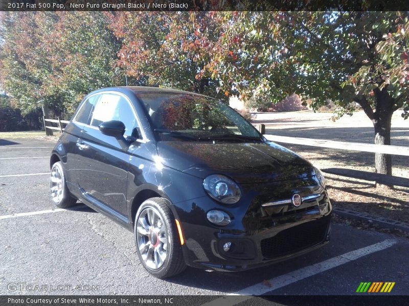 Nero Puro (Straight Black) / Nero (Black) 2017 Fiat 500 Pop