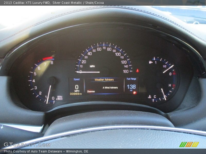 Silver Coast Metallic / Shale/Cocoa 2013 Cadillac XTS Luxury FWD